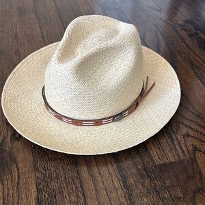 Bailey of Hollywood Straw Panama Jack Poet Hat Size Medium